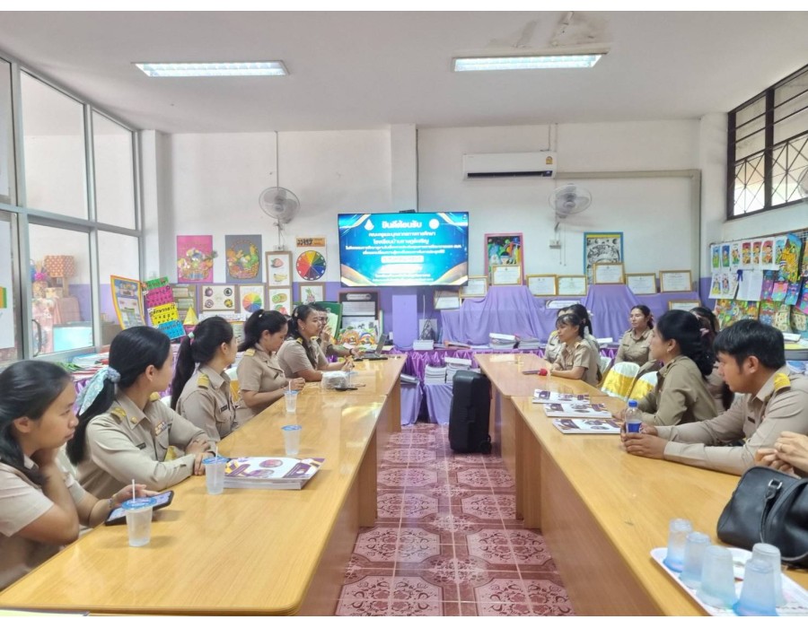 การต้อนรับคณะศึกษาดูงาน ในการเผยแพร่ผลงานการประเมินคุณภาพการศึกษาภายนอก สมศ.